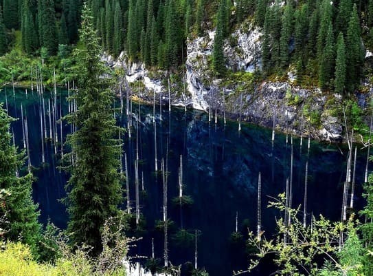 Дайвинг на озере Каинды