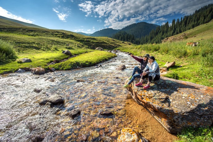 Водопад Кайрак, плато Ассы
